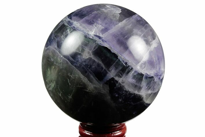Colorful, Banded Fluorite Sphere - China #190804